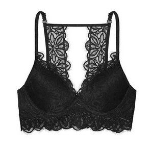 NWOT Victoria's Secret Date Lightly Lined Black Bralette